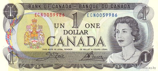 Канада 1 доллар образца 1973 года UNC p85c