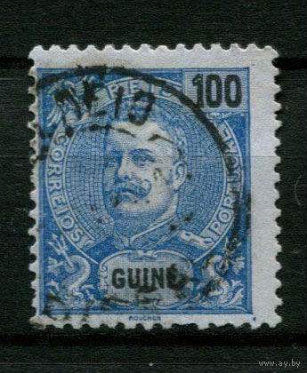 Португальские колонии - Гвинея - 1898 - Король Карлуш I 100R перф. 11 1/2 - [Mi.47A] - 1 марка. Гашеная.  (Лот 109BC)