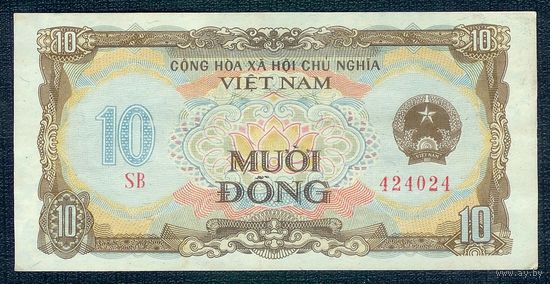 Вьетнам 10 донгов 1980 год.