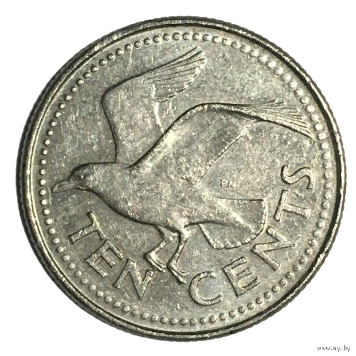 Барбадос 10 центов, 2000