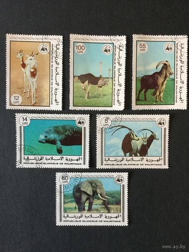 Животные. Мавритания,1978, серия 6 марок