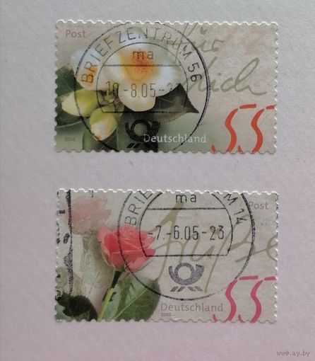 Германия /2003/ 2004 / флора - цветы. 2 марки
