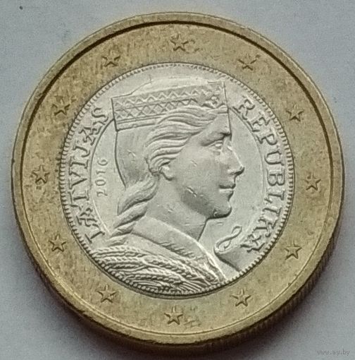Латвия 1 евро 2016 г.