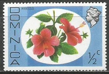 Доминика. Цветы. Гибискус. 1975г. Mi#457.