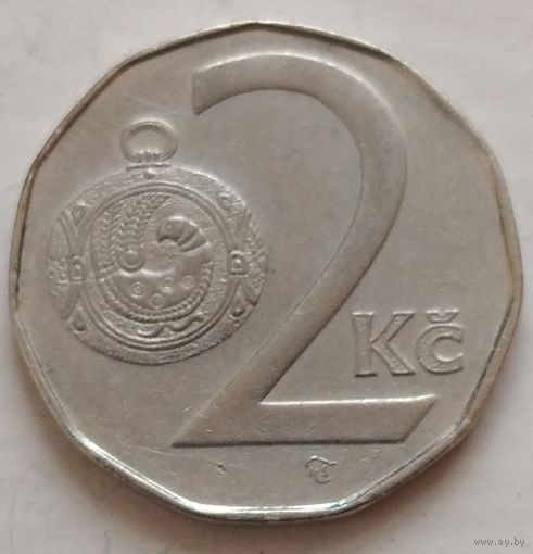 2 кроны 1995 Чехия. Возможен обмен