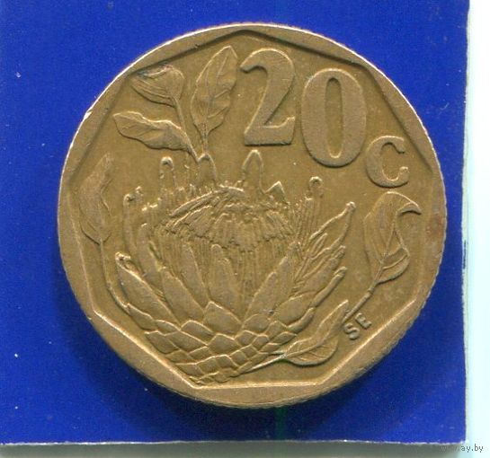 ЮАР 20 центов 1992