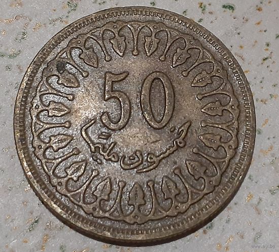 Тунис 50 миллимов, 1960 (9-8-2)