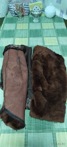 Рукава меховые с подкладкой для отделки пальто или курток в дополнение воротник