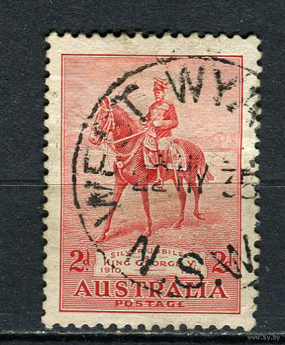 Австралия - 1935 - Серебряный юбилей короля Георга V 2Р - [Mi.129] - 1 марка. Гашеная.  (Лот 15DP)