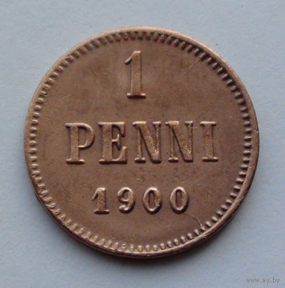 Финляндия 1 пенни. 1900