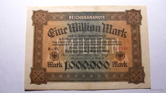 Германия Ro85a . 1 миллион марок 1923