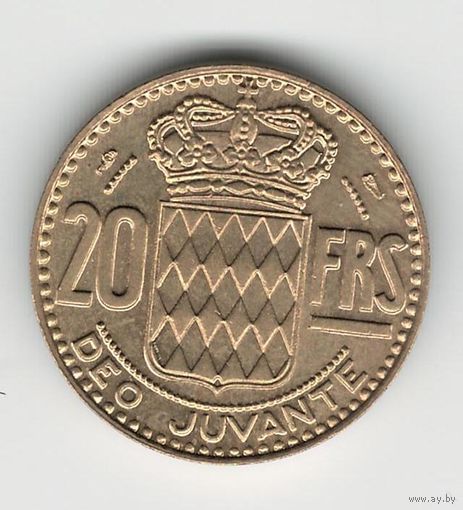 Монако 20 франков 1950 года. Состояние UNC!