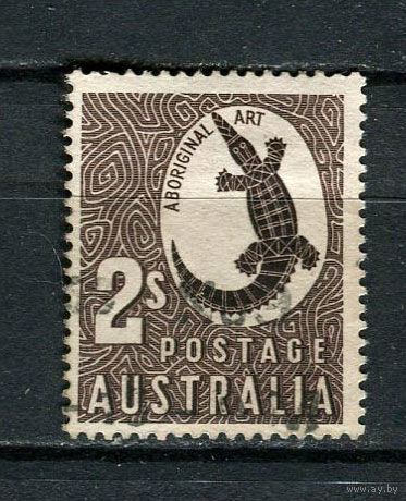 Австралия - 1956 - Крокодил 2Sh - [Mi.261] - 1 марка. Гашеная.  (Лот 16DP)