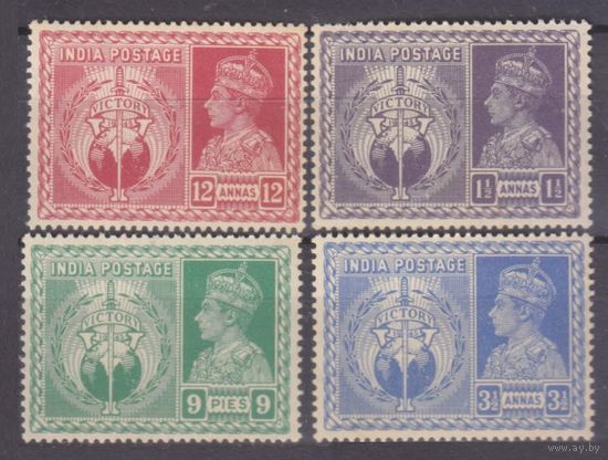 1946 Индия 178-181 Король Георг VI 10,00 евро