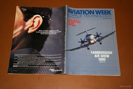 Авиационный журнал AVIATION WEEK & SPACE TECHNOLOGY сентябрь 1990