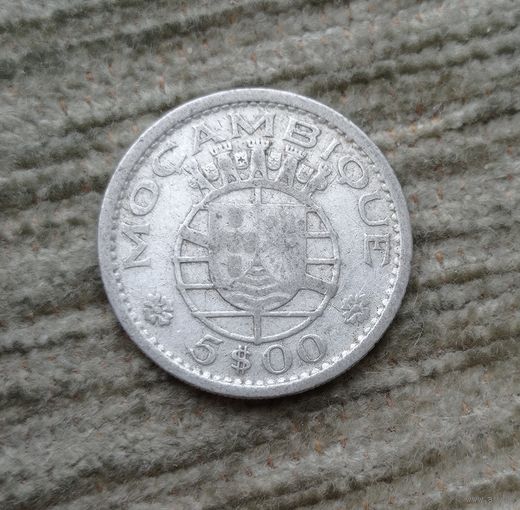 Werty71 Мозамбик 5 эскудо 1960 серебро