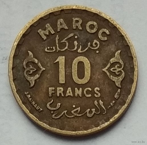 Марокко 10 франков 1952 г.