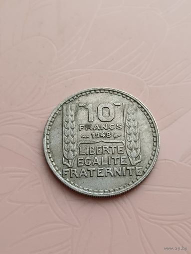 Франция 10 франков 1948г(7)
