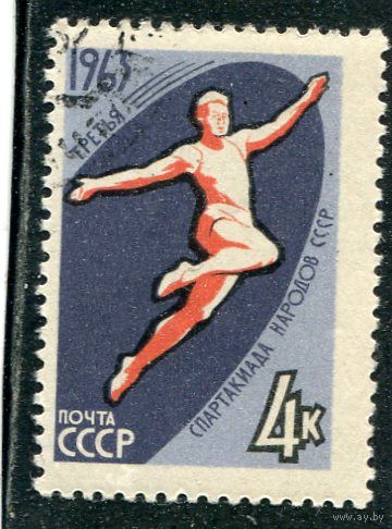 СССР 1963.. Спорт. Прыжки в длину