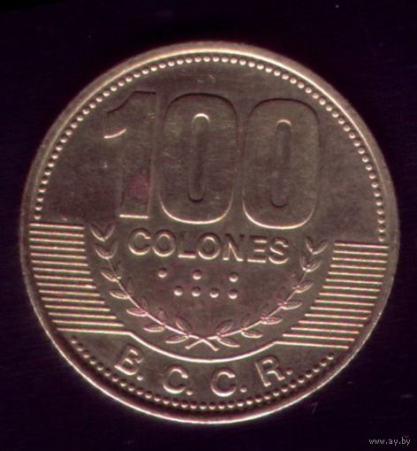 100 Колон 2007 год Коста-Рика