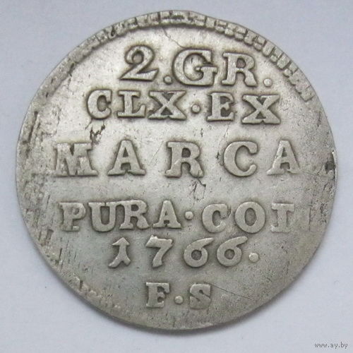 2 гроша 1766 год