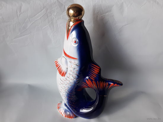 Графин-рыба из коньячно-водочного набор "Рыбки" производства СССР