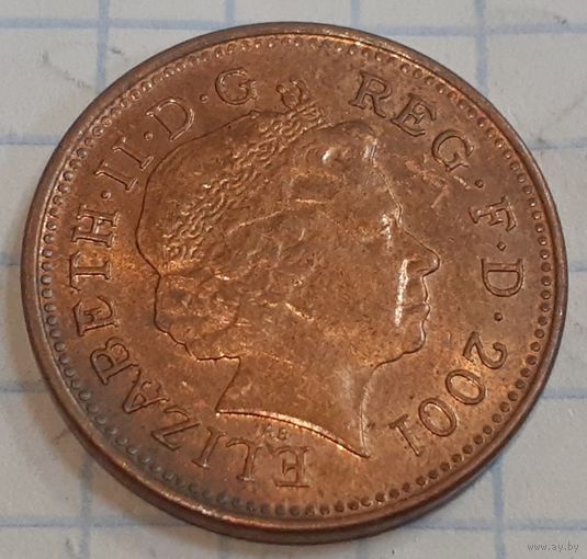Великобритания 1 пенни, 2001 (15-9-16)