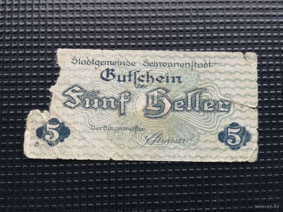 Германия  нотгельд 5 пфенингов 1921 2