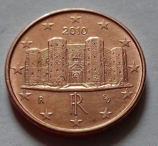 1 евроцент, Италия 2010 г., AU