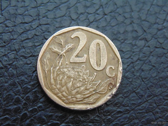 ЮАР 20 центов 2004 года.