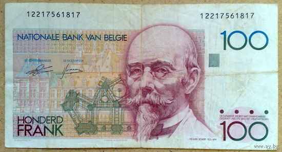100 франков 1982г