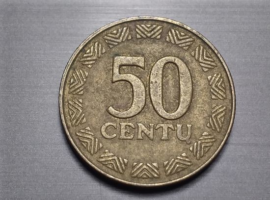 Литва. 50 центов 2000 года.