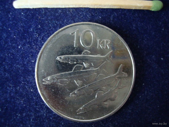 Монета 10 крон, Исландия, 2006 г.