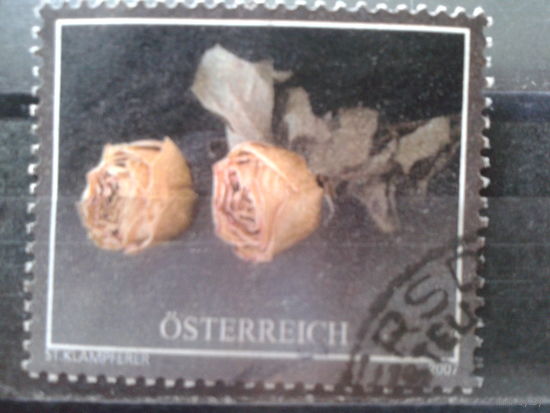 Австрия 2007 Розы, траурная марка