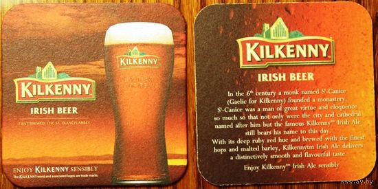 Подставка под пиво Kilkenny (Ирландия) No 3