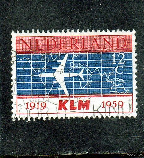 Нидерланды.Ми-737. Авиация. 40 лет авиакомпании KLM.1959.