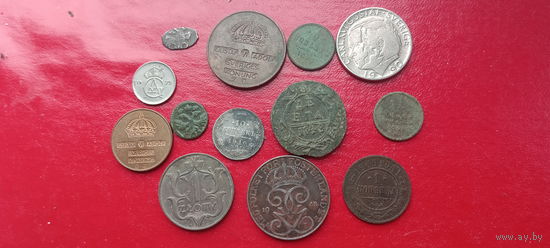 Монеты разные от 15 века до 20 медь и серебро