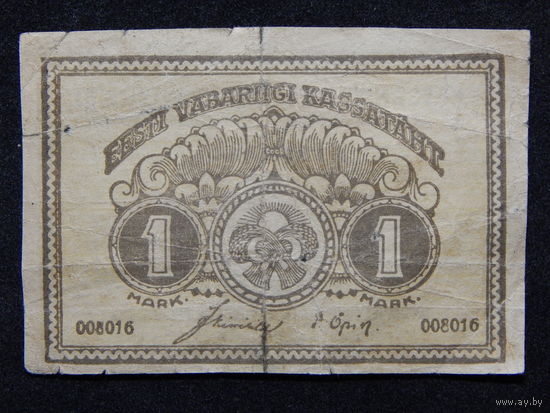 Эстония 1 марка 1919г.