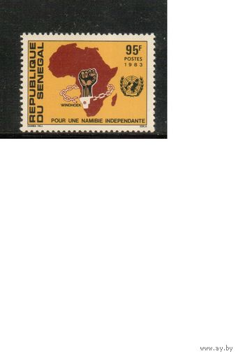 Сенегал-1983 (Мих.799) ,  ** ,  ООН, Карта