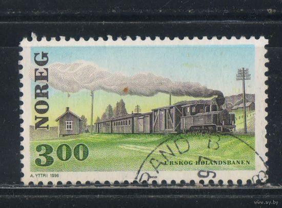Норвегия 1996 100-летие узкоколейной железнодорожной линии Урског-Хеланд #1213
