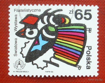 Польша. Филателистическая выставка. ( 1 марка ) 1986 года. 2-12.