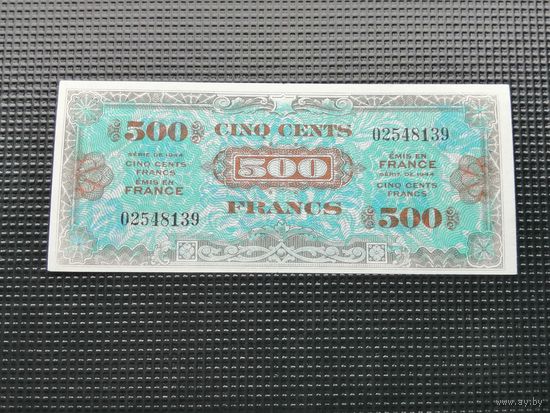 Франция 500 франков 1944