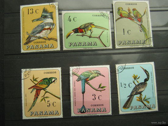 Марки - фауна, птицы, Панама
