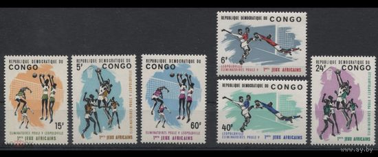 Конго 1965 год. Спорт I Африканские игры Леопольдвиль MNH