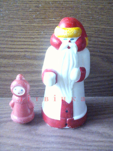Новый Год: Дед Мороз и Снегурочка (укутыш). ФХИ. Колкий пластик. (возможен обмен)