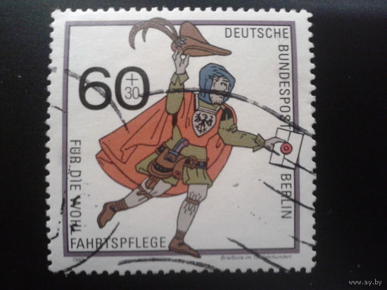 Берлин 1989 почтальон, 15 век Михель-3,0 евро гаш