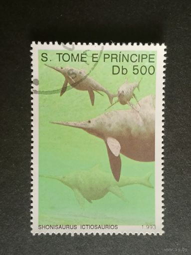 Сан Томе и Принсипи 1993. Доисторические животные