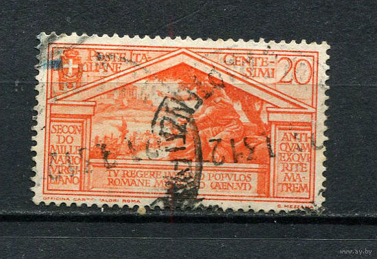 Королевство Италия - 1930 - Эней приветствует народ 20C - [Mi.346] - 1 марка. Гашеная.  (Лот 47DR)