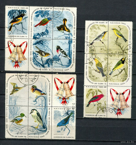 Куба - 1965 - Птицы. Рождество - [Mi. 1088-1102] - полная серия - 15 марок. Гашеные.  (Лот 60CO)(BB)