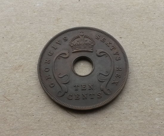 Британская Восточная Африка, 10 центов 1952 г., Георг VI (1936-1952)